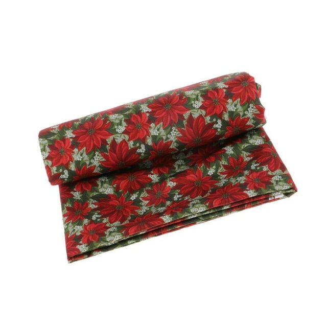Printed Waterproof Fabric By the Yard for Cushion by the yard Table Cloth Red Flower