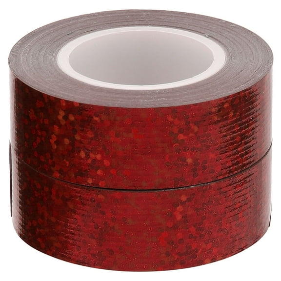 UPOUART 2 Rolls Duct Tapes Red Blue Strong Adhesion for Home Decoration and Stationery Office Use