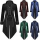 thumbnail image 4 of Chaquetas largas de invierno para hombres, estilo vintage, delgada, medieval, retro, punk, disfraz de cosplay, borde dorado gótico, 4 of 5