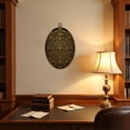 thumbnail image 4 of Canvas Wall Art Mayan Calendar Aztec Calendar Ancient Maya Animal Mural Sun Calendar Oval Framed Canvas Prints Vintage Wall Hanging Decor for Home Decorations 8.6"x11.4", 4 of 7
