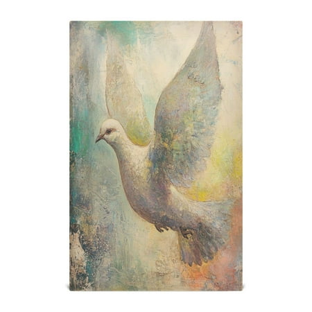 

WOBOGO Dove Of Peace Kitchen Towel 4 Piece Large Cotton Dishcloth Premium Absorbency Set with Hanging Loop