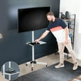 thumbnail image 4 of VIVO White Mobile TV Cart for 13" to 60" LCD LED Flat Panel | Stand with Wheels, 4 of 4