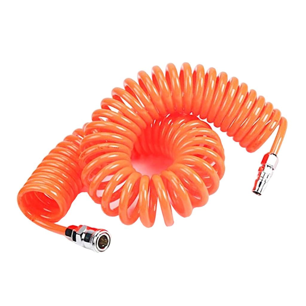 Nishiyuenyi 6/9/15m Coil Air Hose Recoil Hose PU Tube w/ Quick Fittings Air Compressor Tools
