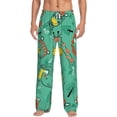 thumbnail image 2 of Lsque Funny Animals in Jungle Print Men's Pajama Pants, Lounge Pant - Comfortable Home Wear,Elastic Waistband, Stylish Design-XX-Large, 2 of 9
