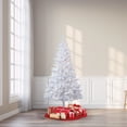 thumbnail image 4 of 6.5' Pre-Lit Madison Pine White Artificial Christmas Tree with Color-Changing LED Lights, by Holiday Time, 4 of 12