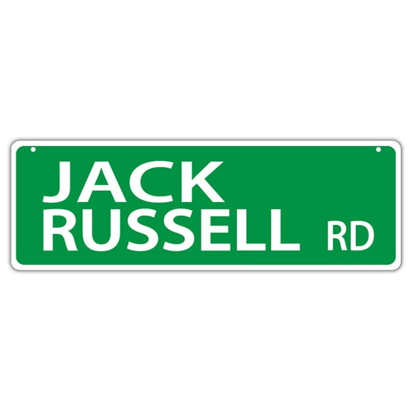 Plastic Street Signs: JACK RUSSELL ROAD (TERRIER) | Dogs, Gifts