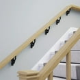 thumbnail image 2 of Black Stair Hand Rail Brackets Wrought Iron Pack of 4 Staircase Hand Rail Bracket Renovators Supply, 2 of 11