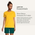 thumbnail image 2 of Lands' End Essentials Women's Short-Sleeve Soft Cotton T-Shirt - Tailored Feminine Fit, 2 of 5