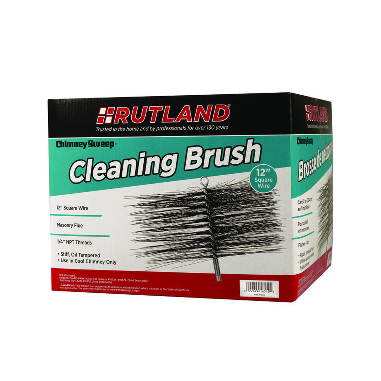 Rutland Products 16506 6-inch Square Chimney Cleaning Brush for sale online 