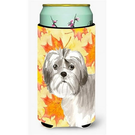 

Fall Leaves Shih Tzu Puppy Tall Boy Beverage Insulator Hugger