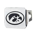 thumbnail image 2 of Hitch Cover - Chrome - Hawkeyes University of Iowa 3.4"x4", 2 of 2