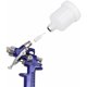 thumbnail image 3 of Mini pistola pulverizadora de pintura alimentada por gravedad HVLP de aire de acero inoxidable 125 ml, 3 of 5