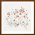 thumbnail image 2 of Art.com Wildflowers II Pink Art Print by Lisa Audit, Brown Frame Wall Art, 21" x 21", 2 of 5