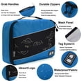 thumbnail image 3 of 8 Set Packing Cubes Travel Luggage Bags Organizers Mixed Color Set (Grey Blue), 3 of 4
