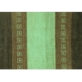 thumbnail image 1 of Ahgly Company Machine Washable Indoor Rectangle Abstract Turquoise Blue Modern Area Rugs, 7' x 9', 1 of 4