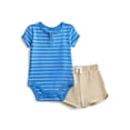 thumbnail image 4 of Wonder Nation Baby Boys Graphic Tee and Shorts Outfit Set, 6-Piece, Sizes 0M-24M, 4 of 7