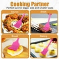 thumbnail image 4 of KitsKap Silicone Basting Brush 2 Pcs Pastry Brush for Oil, BBQ, Grill Barbecue Sauce Baking , Pink, 4 of 5
