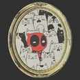 thumbnail image 2 of Mens Marvel Deadpool Cats Animated Frame Lightweight Hoodie, 2 of 4