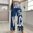 thumbnail image 2 of Football Cowboys Pajamas For Women Loose Retro Night Pajama Pants Comfortable Sleepwear Bottoms Homewear, 2 of 6