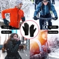 thumbnail image 4 of Toystoory Guantes completos cálidos de invierno para hombre y mujer, guantes flexibles de PU con pantalla táctil negra y azul marino, mitones a prueba de Suministros térmicos Negro L Toystoory HA070828-03, 4 of 6