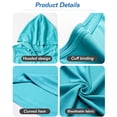 thumbnail image 4 of Y.F.H sunbest Men's Blue Gym Hoodie Tank Top Workout Muscle Sleeveless Shirts for Fitness Training Dry Fit Lightweight,XL, 4 of 5