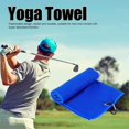 thumbnail image 2 of 2 toallas absorbentes de sudor, de secado rápido, de microfibra, para yoga, fitness, entrenamiento, correr, gimnasio azul zafiro, 2 of 5