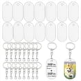 thumbnail image 1 of Piezas metálicas en blanco para llaveros de sublimación, venta al por mayor de piezas en blanco para llaveros de sublimación, adorno de doble cara, 30 unidades., 1 of 4