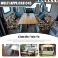 thumbnail image 3 of Aplkyhs Camouflage Leaf Print RV Dinette Cushion Covers Fall Camper Decor Universal Bench Cushion Comfortable Slip Covers for Sofa and Loveseat Stretchable Sofa Covers for 2 Cushion Couch, 3 of 7