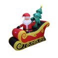 thumbnail image 1 of A Holiday Company 7 Ft Wide Inflatable Santa Sleigh Holiday Lawn Decoration, 1 of 4