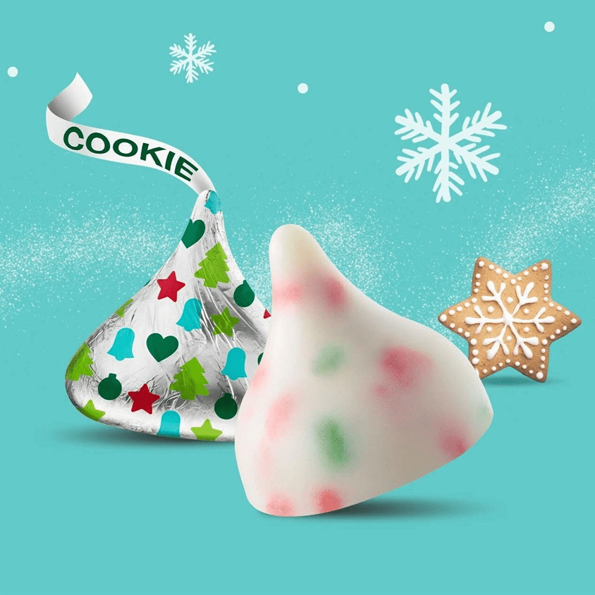 HERSHEY'S Kisses Sugar Cookie White Crème, Holiday Candy (5 Pound Bag)
