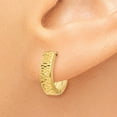 thumbnail image 3 of 14K Yellow Gold Earring Hinged Huggie Women'S 12 mm 3, 3 of 4