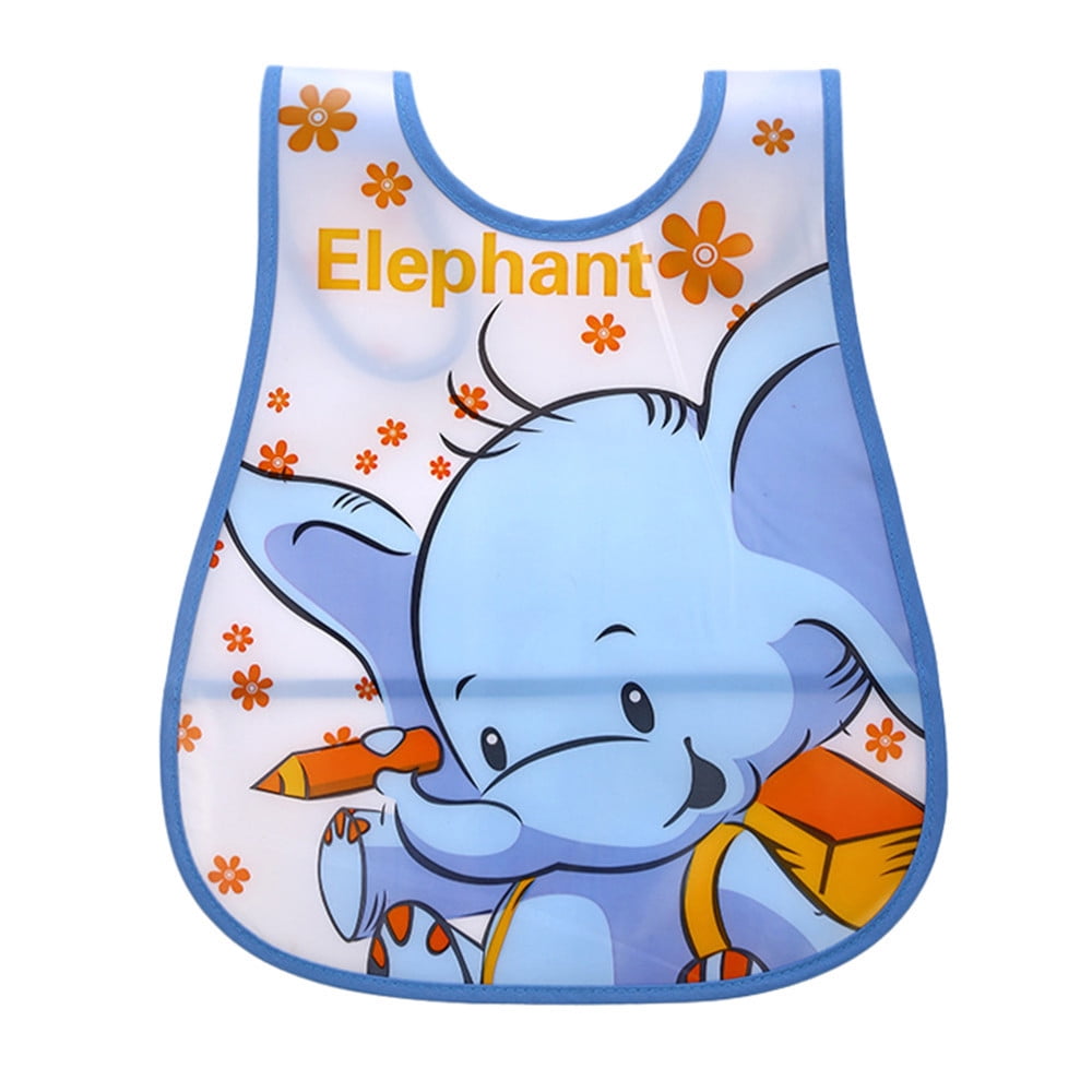 Baby & Toddler Bibs for Boys Girls Waterproof Bibs Plastic Bibs for Babies Toddler 0-48 Months Baby Feeding Supplies Smock Bib