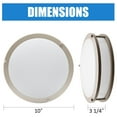 thumbnail image 4 of Facon 10-Inch LED Flush Mount Ceiling Light Fixture, Dimmable Ceiling Lamps for Hallway, Bathroom , Stairwell or Kitchen, Damp Location , 3000K Warm White Light, cETL Listed, 4 of 8