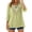 Green, variant on Women's Fashion Loose Casual Summer O-neck Mid Length Sleeve T-shirt, Size S-3XL