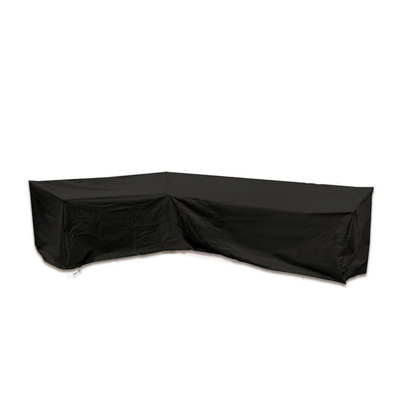 Cubierta seccional para exteriores Cubiertas para muebles de patio al aire libre Impermeable Rip-Stop Anti-UV Cubierta de sofá para exteriores resistente con cubierta de sofá (en forma de L-