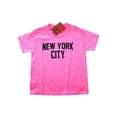 thumbnail image 2 of NYC Factory New York City Youth T-Shirt Screenprinted Neon Pink Girls Lennon Tee L, 2 of 2