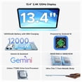 thumbnail image 3 of POCKAM P13 Gemini AI Android 16 Tablet,13.4 inch Tablets,48GB RAM 128GB ROM, 12000mAh Battery,2.4K 120Hz ,13MP + 8MP Camera, Dual Speakers, 3 of 9