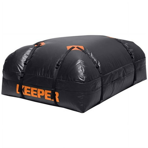 Keeper Porte-bagages Corporation 07203; Capacité de 15 Pieds Cubes; 44 Pouces x 34 Pouces x 17 Pouces; Compatible avec Porte-Toit; Noir; avec Logo Keeper