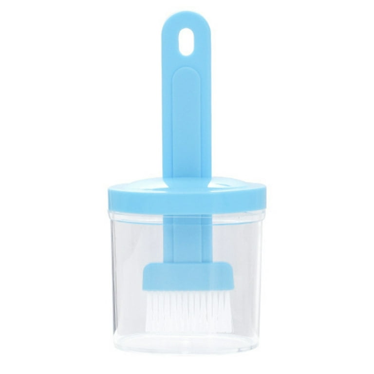 Glass Oil Bottle and Silicone Brush Set