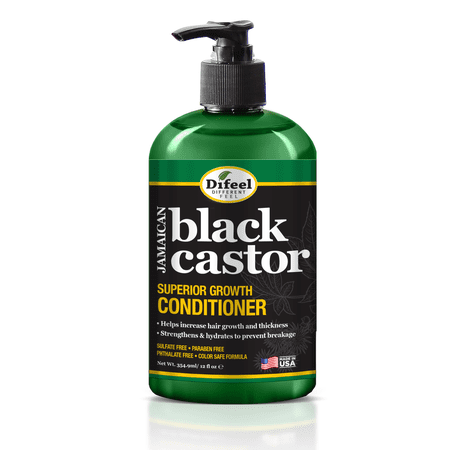 Difeel Jamaican Black Castor Superior Growth Conditioner, 12 oz, Thicker Fuller Healthy Hair