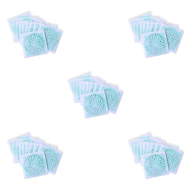 Inteprter 10 Uds. Colector de pelo antibloqueo, pegatina de drenaje de suelo portátil única, tapón, filtro de alcantarillado, accesorios para Type2 NO2