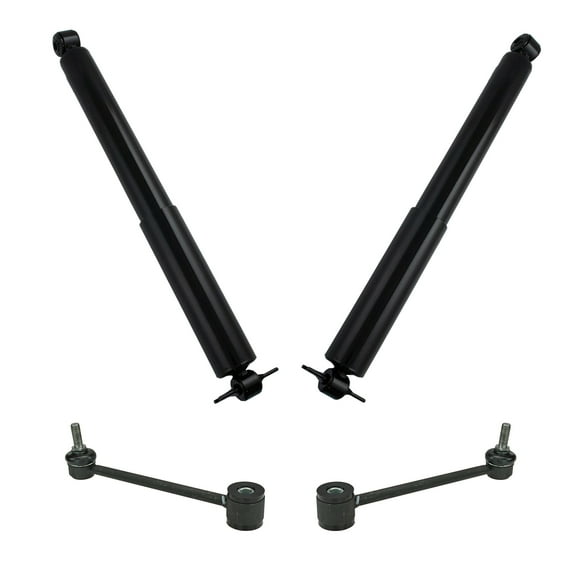TRQ Front & Rear Shock Absorbers with Sway Bar End Links Kit for Jeep Wrangler SBA65709 Fits select: 2008,2015-2017 JEEP WRANGLER UNLIMITED