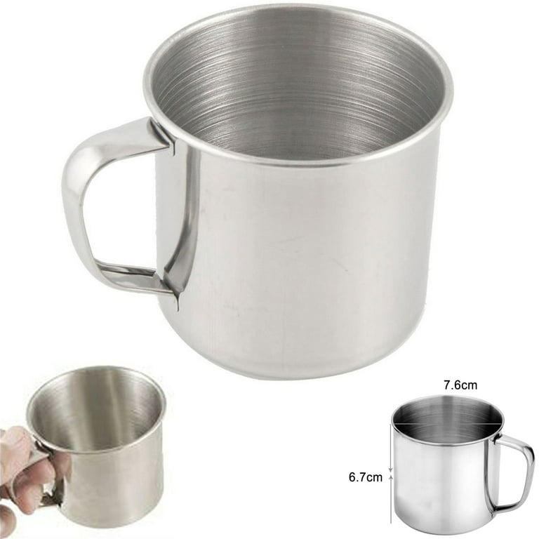 Small Metal Mug - Silver-colored - Home All