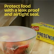 (2 pack) Glad Pressn Seal Food Plastic Wrap, 50 sq ft Roll