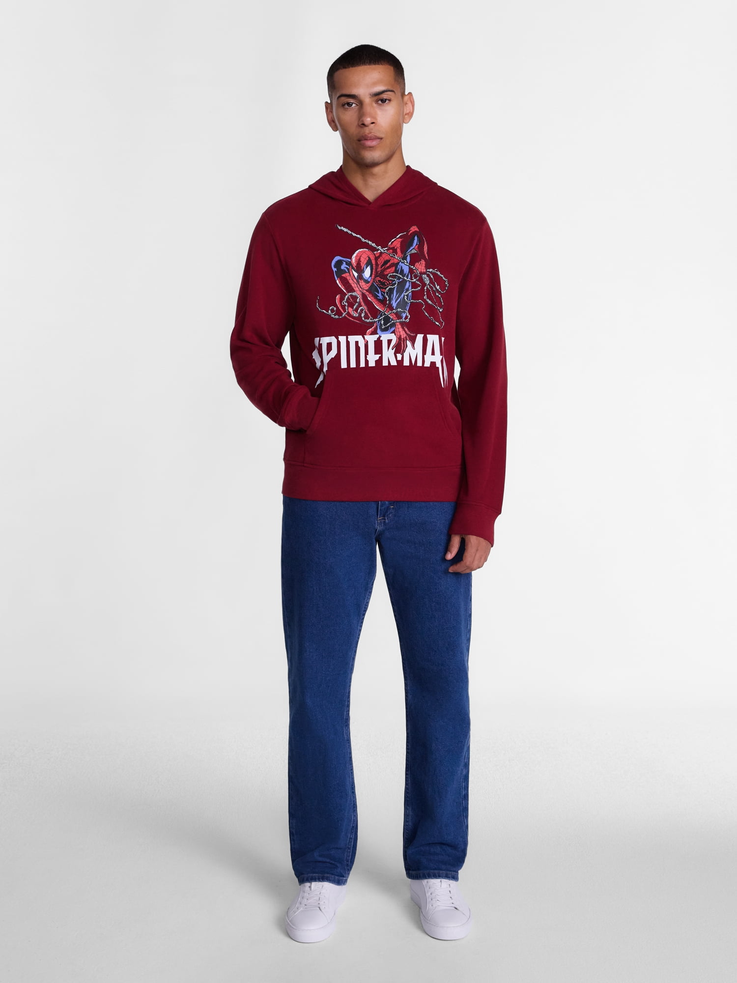Marvel Spider-Man Men's and Big Men's Hoodie Sweatshirt, Sizes XS-5XL
