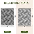 thumbnail image 2 of SHIQI-Outdoor Rug 8x10 Patio Waterproof, Large Outdoor Plastic Straw Rug, Reversible Out Door Carpet for Camping, Deck, Rv, 8 x 10 Area Carpet for Balcony, Porch, Backyard, Black and White, 2 of 4