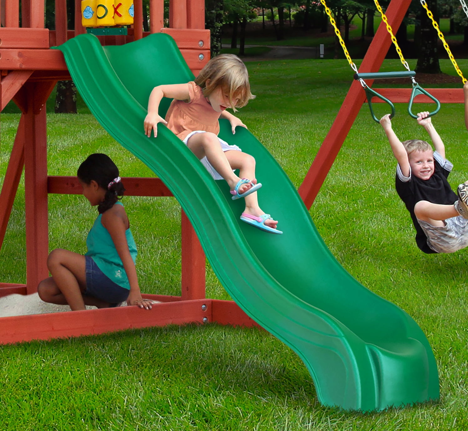Gorilla Playsets Nantucket II Wooden Swing Set with Ireland Ubuy
