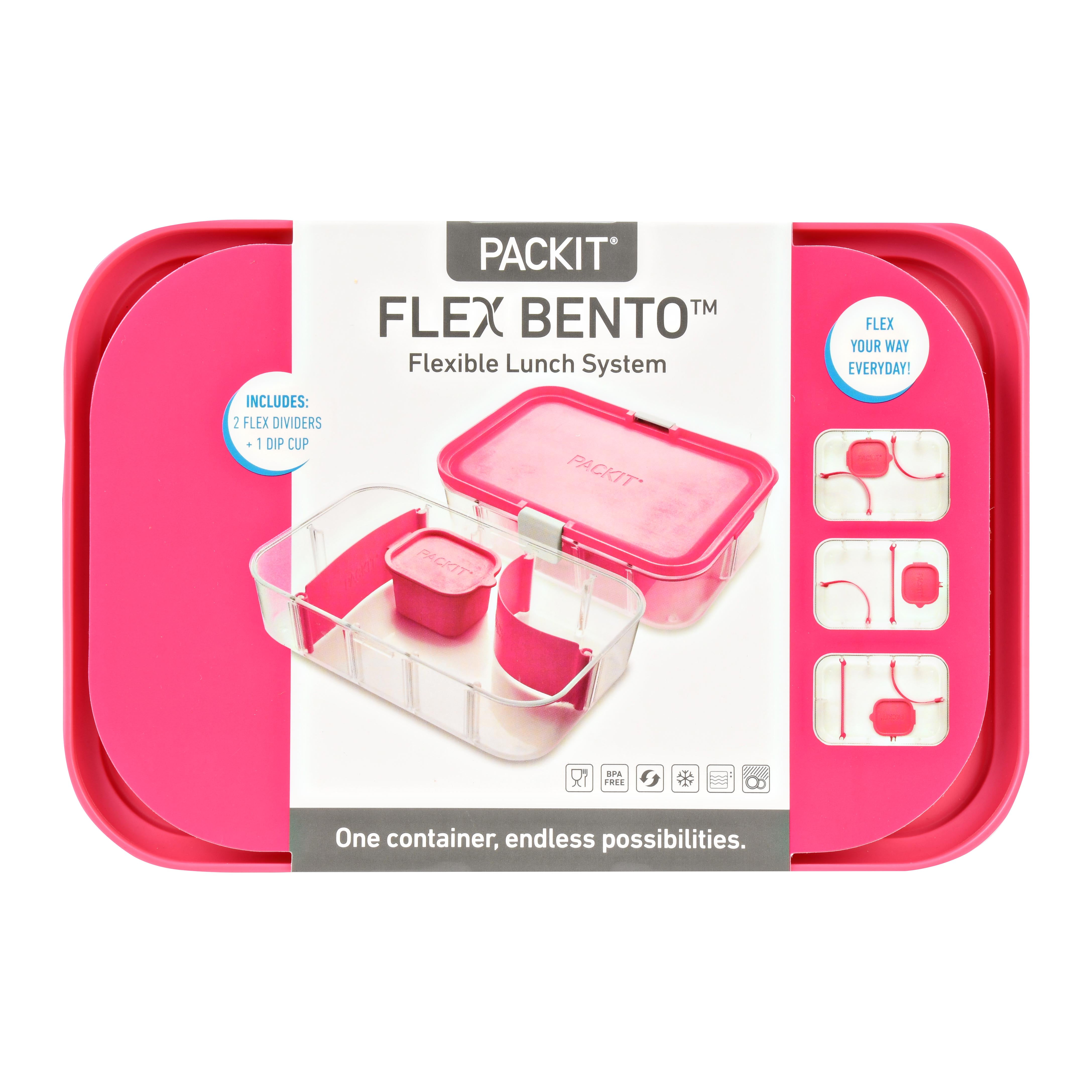 Kitchen & Dining Green Fit & Fresh MultiFlex Bento Lunch Box with