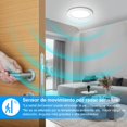 thumbnail image 2 of Lámparas para Entrada 22.5cm 3000K/4000K/6500K Lámpara de Techo LED Detección de movimiento, Redonda Plafon Modernas para Cocina/Pasillo/Armario/Baño/Sala Temperatura de Color Ajustable (22.5cm-18W), 2 of 9