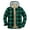 Green, variant on Lolmot Fleece Jacket Men Casual Plush Plaid Shacket Jacket Heavy Lined Button Down Flannel Jacket Hooded Winter Warm Coat with Pockets on Clearance